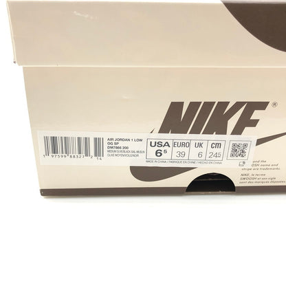 【中古品】【メンズ】 NIKE ナイキ × TRAVIS SCOTT トラヴィス スコット AIR JORDAN 1 LOW OG SP REVERSE OLIVE DM7866-200 エア ジョーダン 1 ロー スニーカー 靴 160-260806-rt-16-tagh サイズ：24.5cm US6.5 カラー：MEDIUM OLIVE/BLACK-SAIL-MUSLIN 万代Net店