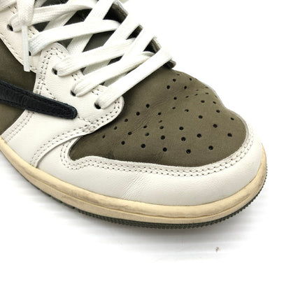 【中古品】【メンズ】 NIKE ナイキ × TRAVIS SCOTT トラヴィス スコット AIR JORDAN 1 LOW OG SP REVERSE OLIVE DM7866-200 エア ジョーダン 1 ロー スニーカー 靴 160-260806-rt-16-tagh サイズ：24.5cm US6.5 カラー：MEDIUM OLIVE/BLACK-SAIL-MUSLIN 万代Net店