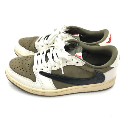 【中古品】【メンズ】 NIKE ナイキ × TRAVIS SCOTT トラヴィス スコット AIR JORDAN 1 LOW OG SP REVERSE OLIVE DM7866-200 エア ジョーダン 1 ロー スニーカー 靴 160-260806-rt-16-tagh サイズ：24.5cm US6.5 カラー：MEDIUM OLIVE/BLACK-SAIL-MUSLIN 万代Net店