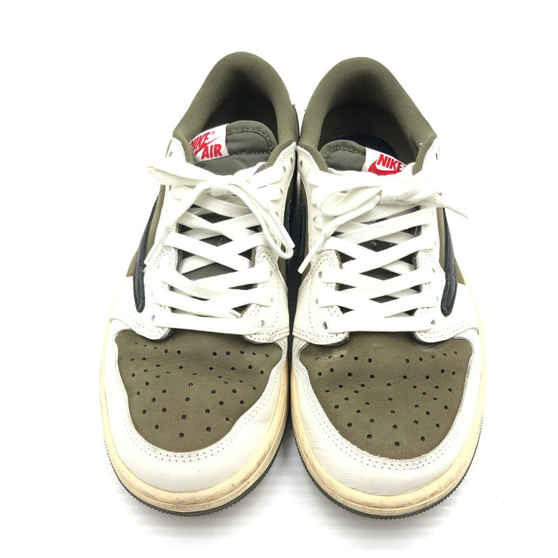 【中古品】【メンズ】 NIKE ナイキ × TRAVIS SCOTT トラヴィス スコット AIR JORDAN 1 LOW OG SP REVERSE OLIVE DM7866-200 エア ジョーダン 1 ロー スニーカー 靴 160-260806-rt-16-tagh サイズ：24.5cm US6.5 カラー：MEDIUM OLIVE/BLACK-SAIL-MUSLIN 万代Net店