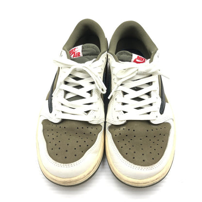 【中古品】【メンズ】 NIKE ナイキ × TRAVIS SCOTT トラヴィス スコット AIR JORDAN 1 LOW OG SP REVERSE OLIVE DM7866-200 エア ジョーダン 1 ロー スニーカー 靴 160-260806-rt-16-tagh サイズ：24.5cm US6.5 カラー：MEDIUM OLIVE/BLACK-SAIL-MUSLIN 万代Net店