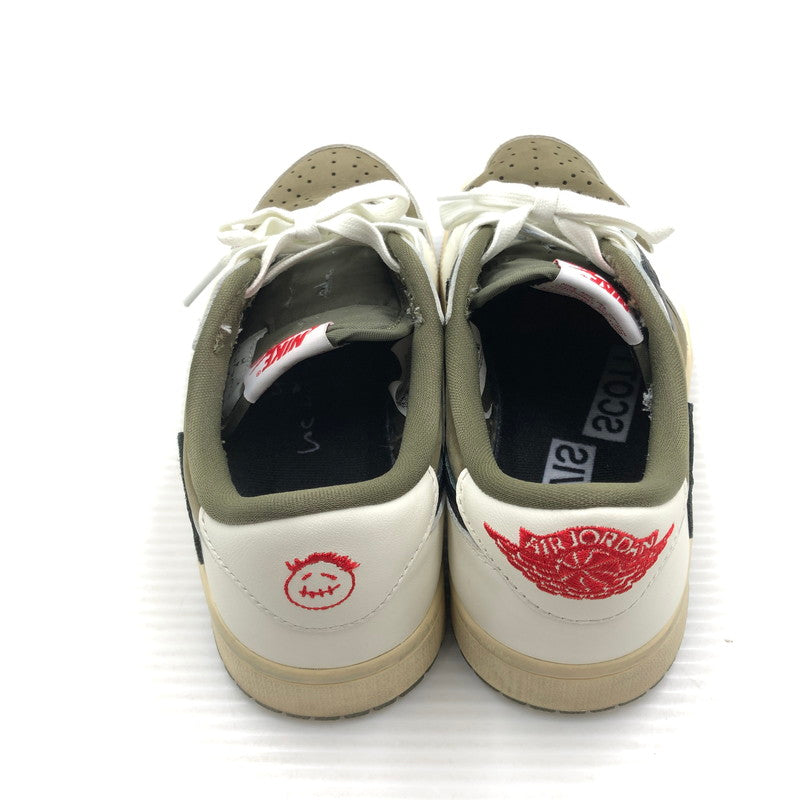 【中古品】【メンズ】 NIKE ナイキ × TRAVIS SCOTT トラヴィス スコット AIR JORDAN 1 LOW OG SP REVERSE OLIVE DM7866-200 エア ジョーダン 1 ロー スニーカー 靴 160-260806-rt-16-tagh サイズ：24.5cm US6.5 カラー：MEDIUM OLIVE/BLACK-SAIL-MUSLIN 万代Net店
