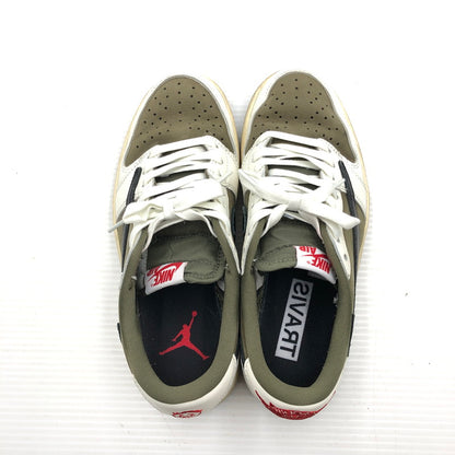 【中古品】【メンズ】 NIKE ナイキ × TRAVIS SCOTT トラヴィス スコット AIR JORDAN 1 LOW OG SP REVERSE OLIVE DM7866-200 エア ジョーダン 1 ロー スニーカー 靴 160-260806-rt-16-tagh サイズ：24.5cm US6.5 カラー：MEDIUM OLIVE/BLACK-SAIL-MUSLIN 万代Net店