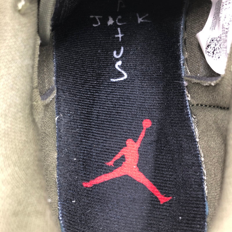 【中古品】【メンズ】 NIKE ナイキ × TRAVIS SCOTT トラヴィス スコット AIR JORDAN 1 LOW OG SP REVERSE OLIVE DM7866-200 エア ジョーダン 1 ロー スニーカー 靴 160-260806-rt-16-tagh サイズ：24.5cm US6.5 カラー：MEDIUM OLIVE/BLACK-SAIL-MUSLIN 万代Net店