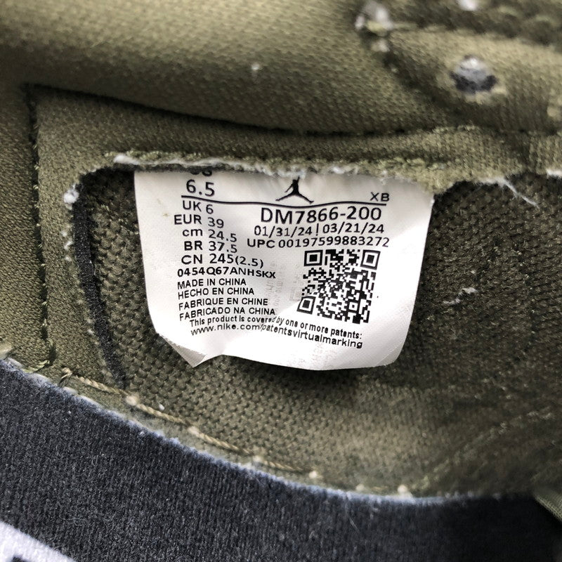 【中古品】【メンズ】 NIKE ナイキ × TRAVIS SCOTT トラヴィス スコット AIR JORDAN 1 LOW OG SP REVERSE OLIVE DM7866-200 エア ジョーダン 1 ロー スニーカー 靴 160-260806-rt-16-tagh サイズ：24.5cm US6.5 カラー：MEDIUM OLIVE/BLACK-SAIL-MUSLIN 万代Net店