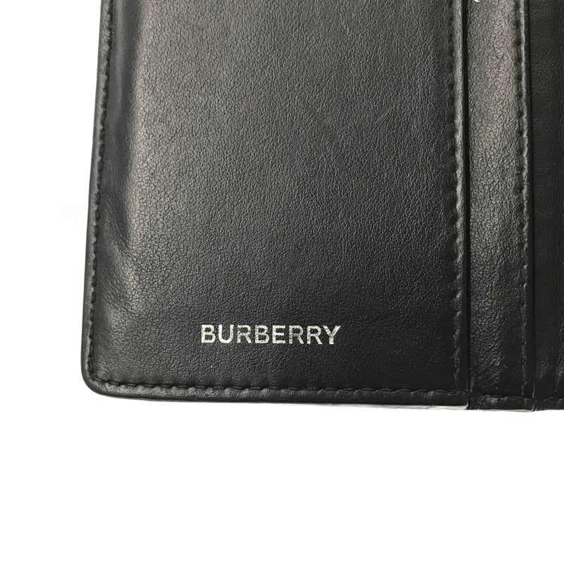 【中古品】【メンズ】 BURBERRY バーバリー TB MONOGRAM BI-FOLD LONG WALLET TB MONOGRAM BI-FOLD LONG WALLET モノグラム 二つ折り財布 財布 181-260809-rt-16-tagh カラー：ブラック 万代Net店