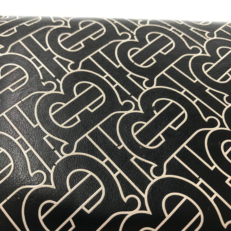 【中古品】【メンズ】 BURBERRY バーバリー TB MONOGRAM BI-FOLD LONG WALLET TB MONOGRAM BI-FOLD LONG WALLET モノグラム 二つ折り財布 財布 181-260809-rt-16-tagh カラー：ブラック 万代Net店