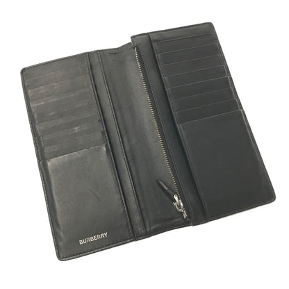 【中古品】【メンズ】 BURBERRY バーバリー TB MONOGRAM BI-FOLD LONG WALLET TB MONOGRAM BI-FOLD LONG WALLET モノグラム 二つ折り財布 財布 181-260809-rt-16-tagh カラー：ブラック 万代Net店