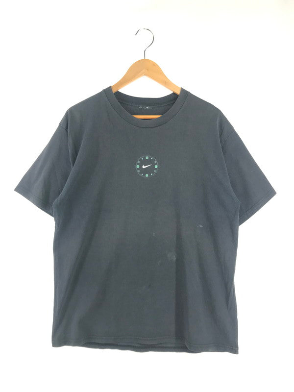 【現状渡し品】【メンズ】 NIKE ナイキ 90's～00's COMPASS LOGO T-SHIRT BLACK コンパス ロゴ 半袖Tシャツ トップス 146-260807-rt-13-tagh サイズ：不明 下記参照 カラー：ブラック 万代Net店