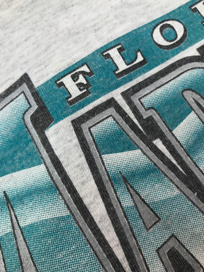 【現状渡し品】【メンズ】 RED OAK レッド オーク c1997 FLORIDA MARLINS CHAMPIONS T-SHIRT フロリダ マーリンズ チャンピオン Tシャツ メキシコ製 トップス 146-260807-rt-14-tagh サイズ：L カラー：グレー 万代Net店
