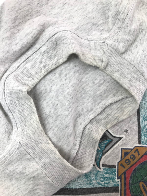 【現状渡し品】【メンズ】 RED OAK レッド オーク c1997 FLORIDA MARLINS CHAMPIONS T-SHIRT フロリダ マーリンズ チャンピオン Tシャツ メキシコ製 トップス 146-260807-rt-14-tagh サイズ：L カラー：グレー 万代Net店