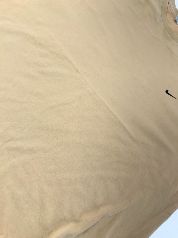 【現状渡し品】【メンズ】 NIKE ナイキ 90's SWOOSH LOGO T-SHIRT BEIGE 90年代 スウォッシュ ロゴ Tシャツ メキシコ製 トップス 146-260807-rt-12-tagh サイズ：XXL カラー：ベージュ 万代Net店