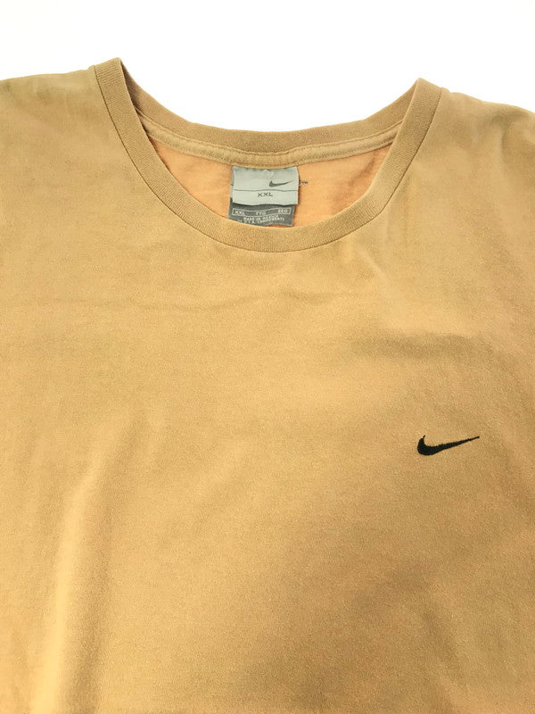 【現状渡し品】【メンズ】 NIKE ナイキ 90's SWOOSH LOGO T-SHIRT BEIGE 90年代 スウォッシュ ロゴ Tシャツ メキシコ製 トップス 146-260807-rt-12-tagh サイズ：XXL カラー：ベージュ 万代Net店