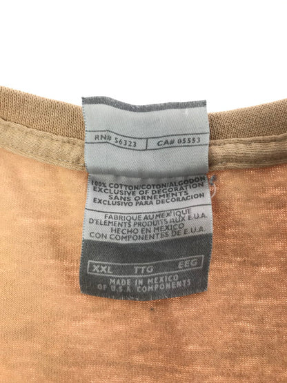 【現状渡し品】【メンズ】 NIKE ナイキ 90's SWOOSH LOGO T-SHIRT BEIGE 90年代 スウォッシュ ロゴ Tシャツ メキシコ製 トップス 146-260807-rt-12-tagh サイズ：XXL カラー：ベージュ 万代Net店