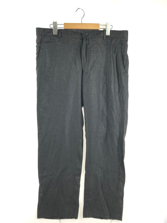 【現状渡し品】【メンズ】 EMPORIO ARMANI エンポリオ アルマーニ SLACKS PANTS BLACK スラックス パンツ ボトムス イタリア製 152-260808-rt-20-tagh サイズ：54 カラー：ブラック 万代Net店