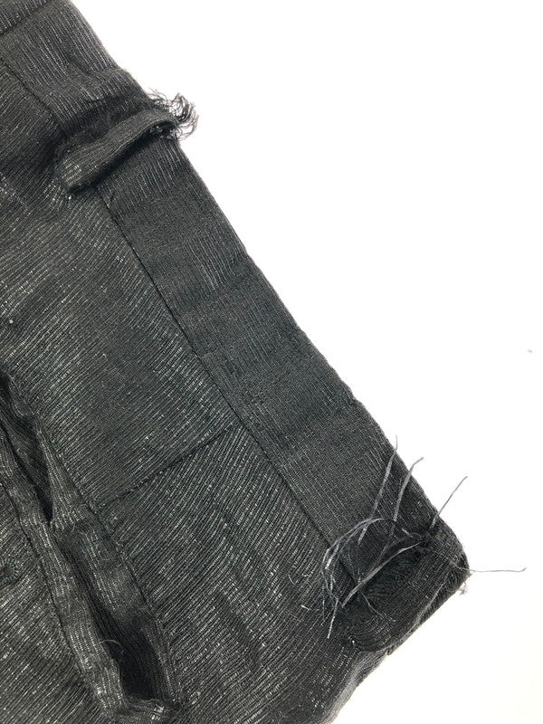 【現状渡し品】【メンズ】 EMPORIO ARMANI エンポリオ アルマーニ SLACKS PANTS BLACK スラックス パンツ ボトムス イタリア製 152-260808-rt-20-tagh サイズ：54 カラー：ブラック 万代Net店