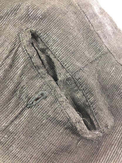 【現状渡し品】【メンズ】 EMPORIO ARMANI エンポリオ アルマーニ SLACKS PANTS BLACK スラックス パンツ ボトムス イタリア製 152-260808-rt-20-tagh サイズ：54 カラー：ブラック 万代Net店