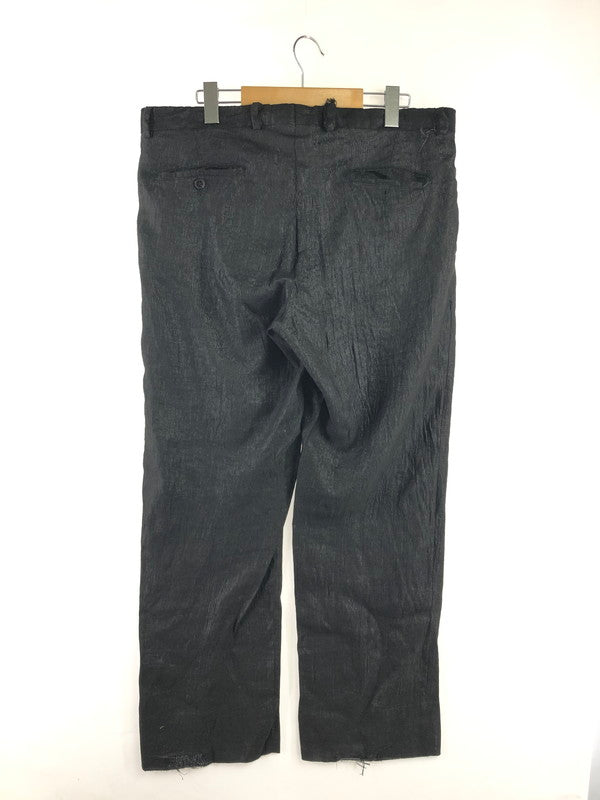 【現状渡し品】【メンズ】 EMPORIO ARMANI エンポリオ アルマーニ SLACKS PANTS BLACK スラックス パンツ ボトムス イタリア製 152-260808-rt-20-tagh サイズ：54 カラー：ブラック 万代Net店