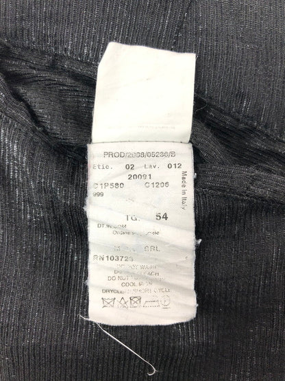 【現状渡し品】【メンズ】 EMPORIO ARMANI エンポリオ アルマーニ SLACKS PANTS BLACK スラックス パンツ ボトムス イタリア製 152-260808-rt-20-tagh サイズ：54 カラー：ブラック 万代Net店