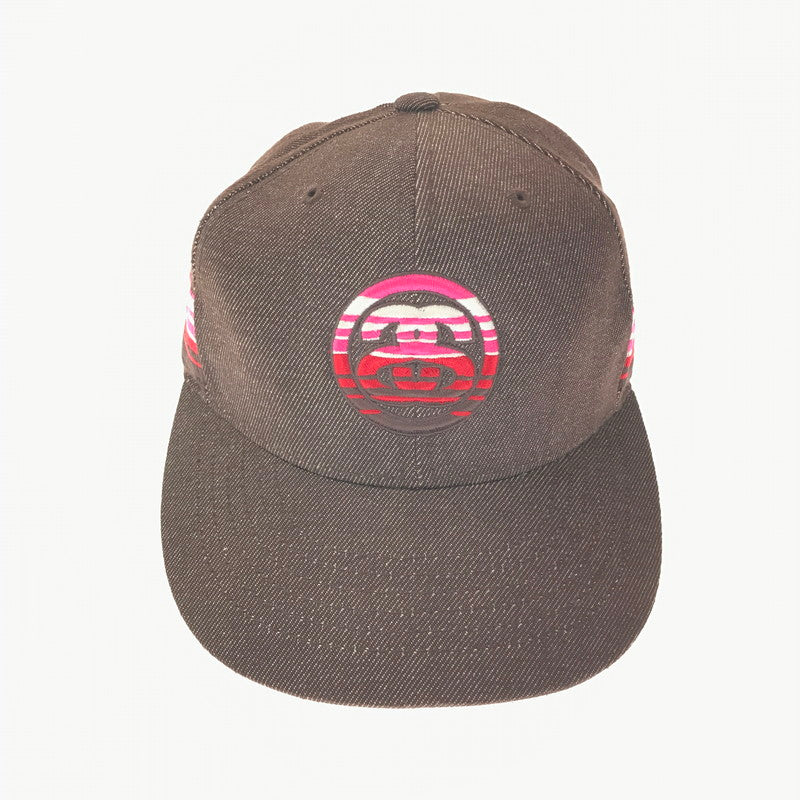 【中古品】【メンズ】 STUSSY HEAD GEAR ステューシー ヘッド ギア 00's SS LINK CAP BROWN 2000年代 リンク キャップ 帽子 185-260809-rt-12-tagh サイズ：S-M カラー：ブラウン 万代Net店