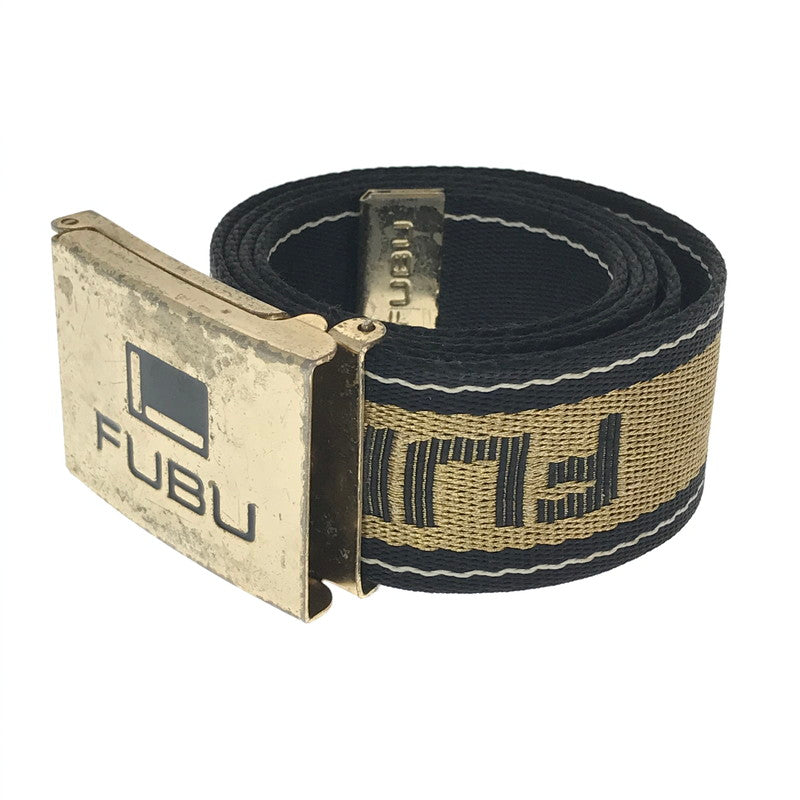【中古品】【メンズ】 FUBU フブ GACHA BELT ガチャ ベルト 205-260812-rt-16-tagh カラー：ブラック/ゴールド 万代Net店