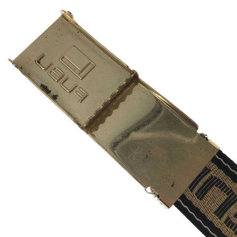 【中古品】【メンズ】 FUBU フブ GACHA BELT ガチャ ベルト 205-260812-rt-16-tagh カラー：ブラック/ゴールド 万代Net店