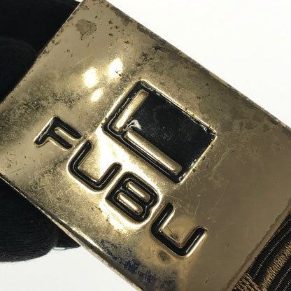 【中古品】【メンズ】 FUBU フブ GACHA BELT ガチャ ベルト 205-260812-rt-16-tagh カラー：ブラック/ゴールド 万代Net店