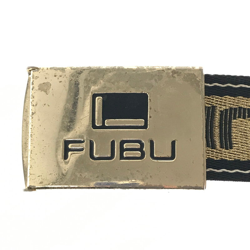 【中古品】【メンズ】 FUBU フブ GACHA BELT ガチャ ベルト 205-260812-rt-16-tagh カラー：ブラック/ゴールド 万代Net店