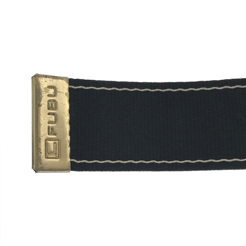 【中古品】【メンズ】 FUBU フブ GACHA BELT ガチャ ベルト 205-260812-rt-16-tagh カラー：ブラック/ゴールド 万代Net店