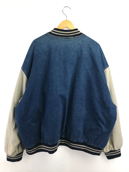【現状渡し品】【メンズ】 INCROWD インクラウド DENIM STADIUM JACKET デニム スタジアム ジャケット アウター 146-260917-rt-43-tagh サイズ：4X カラー：インディゴ/ベージュ 万代Net店