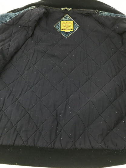 【現状渡し品】【メンズ】 INCROWD インクラウド DENIM STADIUM JACKET デニム スタジアム ジャケット アウター 146-260917-rt-43-tagh サイズ：4X カラー：インディゴ/ベージュ 万代Net店