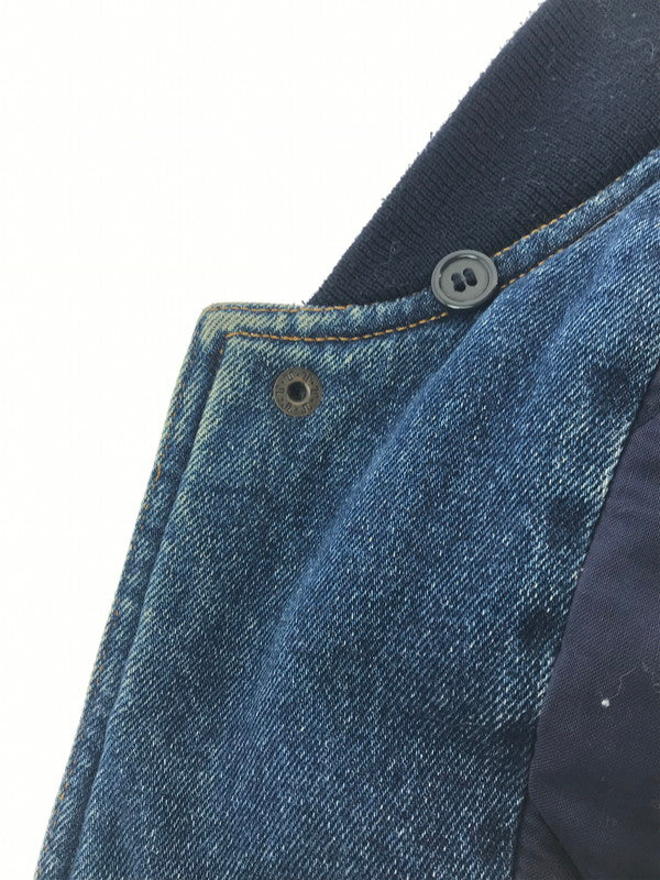 【現状渡し品】【メンズ】 INCROWD インクラウド DENIM STADIUM JACKET デニム スタジアム ジャケット アウター 146-260917-rt-43-tagh サイズ：4X カラー：インディゴ/ベージュ 万代Net店