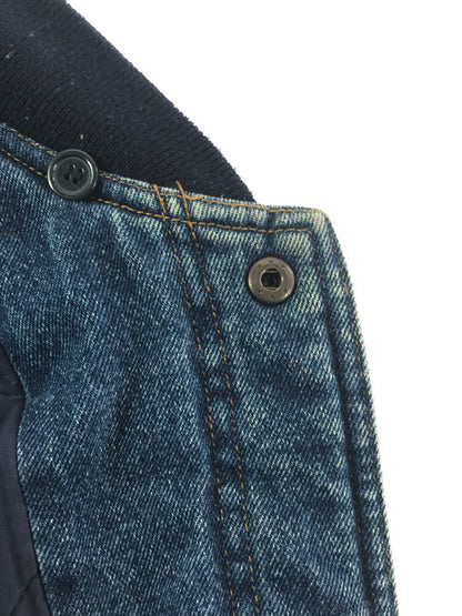 【現状渡し品】【メンズ】 INCROWD インクラウド DENIM STADIUM JACKET デニム スタジアム ジャケット アウター 146-260917-rt-43-tagh サイズ：4X カラー：インディゴ/ベージュ 万代Net店