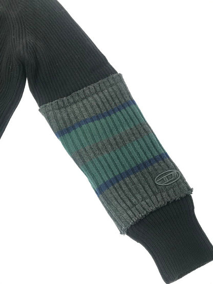【中古品】【メンズ】 DIESEL ディーゼル K-LIEF KNIT SWEATER BLACK A06740 ニット セーター トップス 141-260807-rt-19-tagh サイズ：M カラー：ブラック 万代Net店