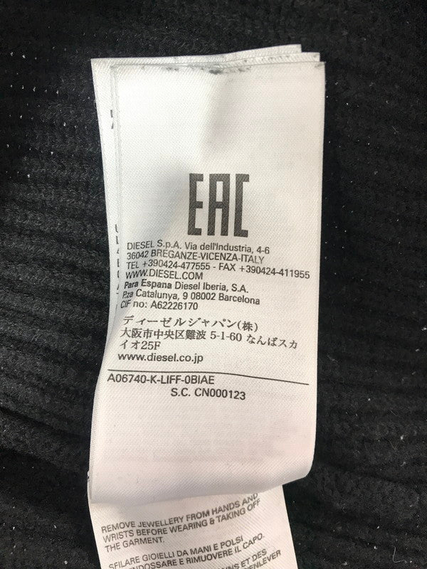 【中古品】【メンズ】 DIESEL ディーゼル K-LIEF KNIT SWEATER BLACK A06740 ニット セーター トップス 141-260807-rt-19-tagh サイズ：M カラー：ブラック 万代Net店