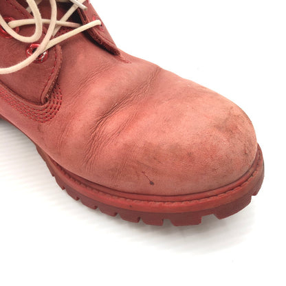 【現状渡し品】【メンズ】 TIMBER LAND ティンバー ランド RACE UP BOOTS A14LE レース アップ ブーツ 靴 165-260807-rt-30-tagh サイズ：不明 下記参照 カラー：レッド 万代Net店