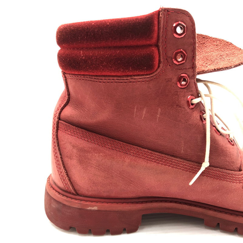 【現状渡し品】【メンズ】 TIMBER LAND ティンバー ランド RACE UP BOOTS A14LE レース アップ ブーツ 靴 165-260807-rt-30-tagh サイズ：不明 下記参照 カラー：レッド 万代Net店