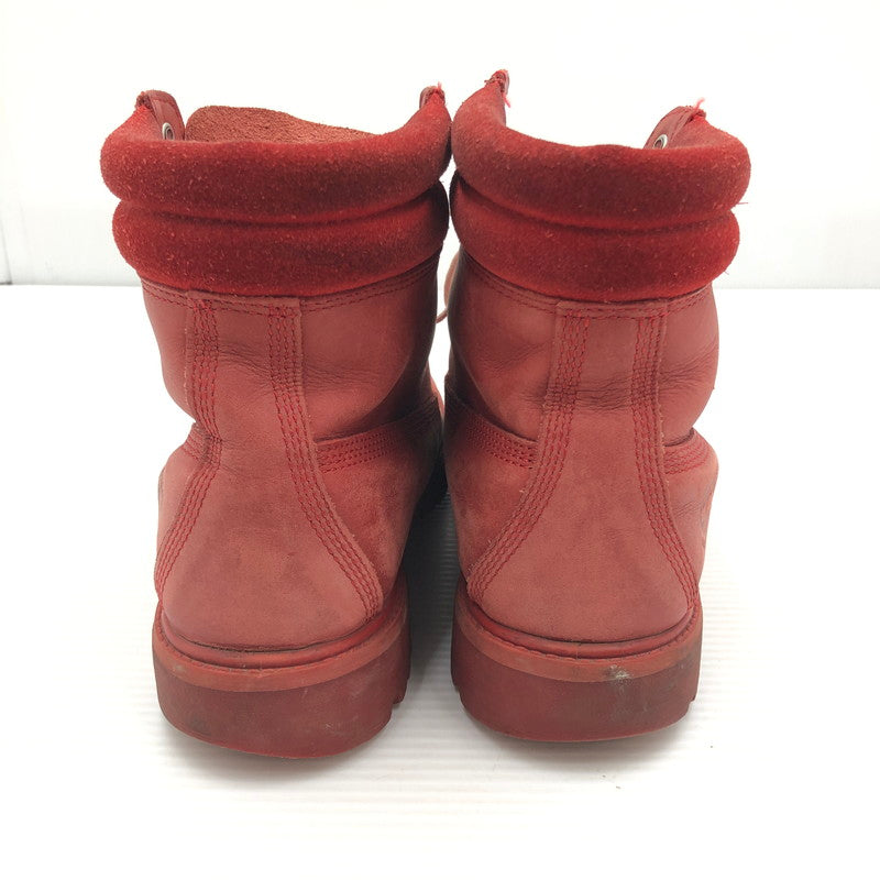 【現状渡し品】【メンズ】 TIMBER LAND ティンバー ランド RACE UP BOOTS A14LE レース アップ ブーツ 靴 165-260807-rt-30-tagh サイズ：不明 下記参照 カラー：レッド 万代Net店