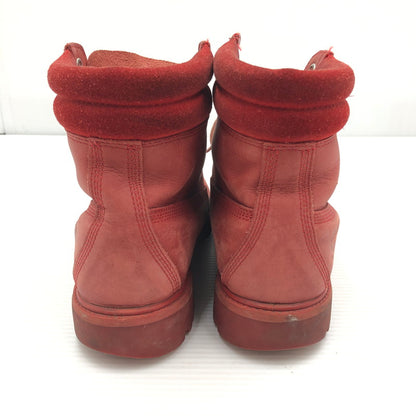 【現状渡し品】【メンズ】 TIMBER LAND ティンバー ランド RACE UP BOOTS A14LE レース アップ ブーツ 靴 165-260807-rt-30-tagh サイズ：不明 下記参照 カラー：レッド 万代Net店