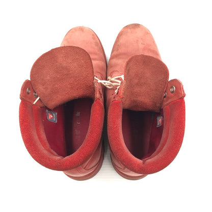 【現状渡し品】【メンズ】 TIMBER LAND ティンバー ランド RACE UP BOOTS A14LE レース アップ ブーツ 靴 165-260807-rt-30-tagh サイズ：不明 下記参照 カラー：レッド 万代Net店