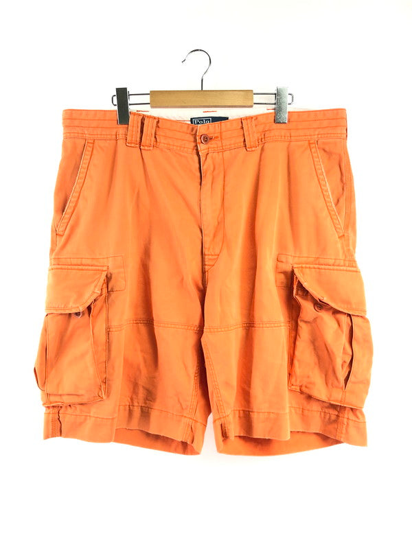 【現状渡し品】【メンズ】 POLO RALPH LAUREN ポロ ラルフ ローレン CARGO SHORT ORENGE カーゴ ショート パンツ ボトムス 157-260808-rt-19-tagh サイズ：38 カラー：オレンジ 万代Net店