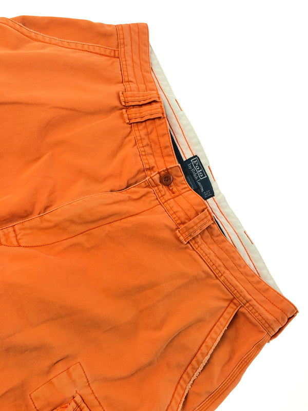 【現状渡し品】【メンズ】 POLO RALPH LAUREN ポロ ラルフ ローレン CARGO SHORT ORENGE カーゴ ショート パンツ ボトムス 157-260808-rt-19-tagh サイズ：38 カラー：オレンジ 万代Net店