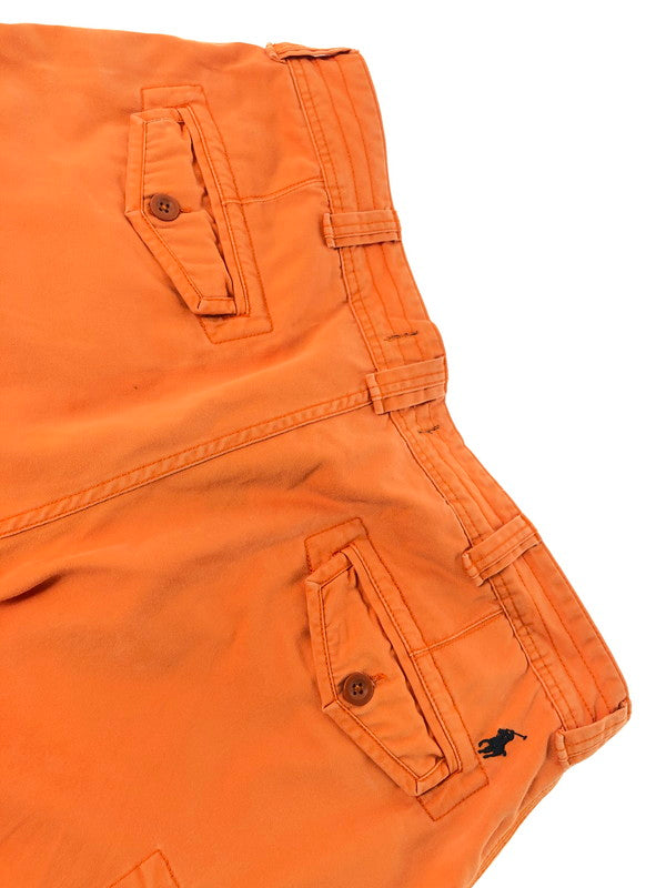 【現状渡し品】【メンズ】 POLO RALPH LAUREN ポロ ラルフ ローレン CARGO SHORT ORENGE カーゴ ショート パンツ ボトムス 157-260808-rt-19-tagh サイズ：38 カラー：オレンジ 万代Net店
