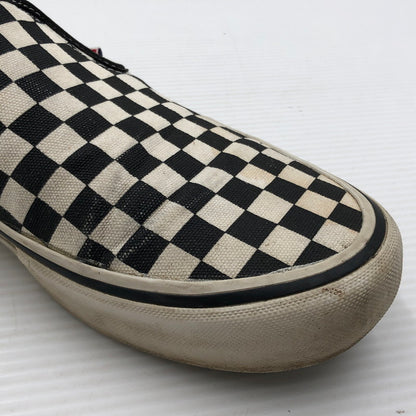 【現状渡し品】【メンズ】 VANS バンズ SLIP-ON PRO CHECKER WHITE BLACK VN0A347VAPK スリッポン プロ スニーカー 靴 163-260807-rt-28-tagh サイズ：28cm US10 カラー：ホワイト/ブラック 万代Net店