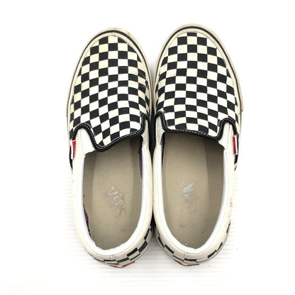 【現状渡し品】【メンズ】 VANS バンズ SLIP-ON PRO CHECKER WHITE BLACK VN0A347VAPK スリッポン プロ スニーカー 靴 163-260807-rt-28-tagh サイズ：28cm US10 カラー：ホワイト/ブラック 万代Net店