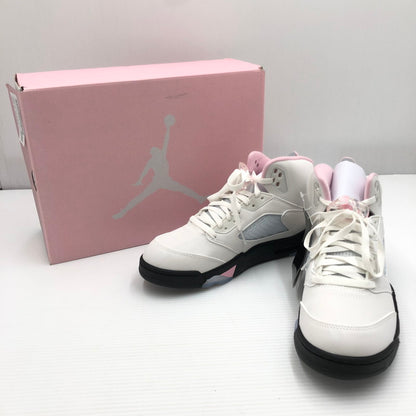 【中古美品】【メンズ】 NIKE ナイキ AIR JORDAN 5 RETRO　PINK エア ジョーダン 5 レトロ スニーカー 靴 160-260807-rt-24-tagh サイズ：27.5cm US9.5 カラー：ホワイト 万代Net店