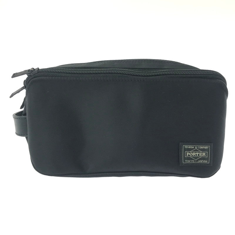 【中古品】【メンズ】 PORTER ポーター TIME POUCH BLACK タイム ポーチ カバン 吉田カバン 188-260813-rt-04-tagh カラー：ブラック 万代Net店