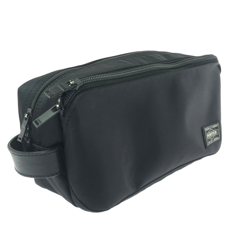 【中古品】【メンズ】 PORTER ポーター TIME POUCH BLACK タイム ポーチ カバン 吉田カバン 188-260813-rt-04-tagh カラー：ブラック 万代Net店