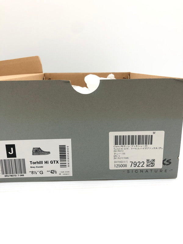 【中古美品】【メンズ】 CLARKS クラークス TORHILL HI GORE-TEX GRAY 26178272 トーヒル ハイ ゴアテックス 靴 164-260807-rt-26-tagh サイズ：UK8 1/2 EUR 42 1/2 カラー：グレー 万代Net店