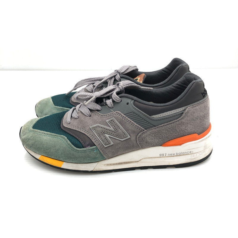 【中古品】【メンズ】 NEW BALANCE ニューバランス 997 GRAY GREEN DUCK CAMO M997NM USA製 997 スニーカー 靴 162-260807-rt-29-tagh サイズ：26.5cm US8 1/2 カラー：グリーン/グレー 万代Net店